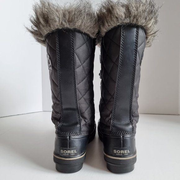 Sorel Tofino Black Winter Boots Size 8 - Picture 4 of 12